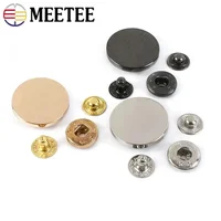 Meetee 10Sets 10/12/15/18/20/25mm Matal Snap Buttons Jeans Bag Decorative Buckle DIY Garment Sewing Button Craft Accessories 1