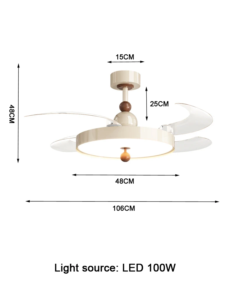 Modern LED Invisible Fan Lamp