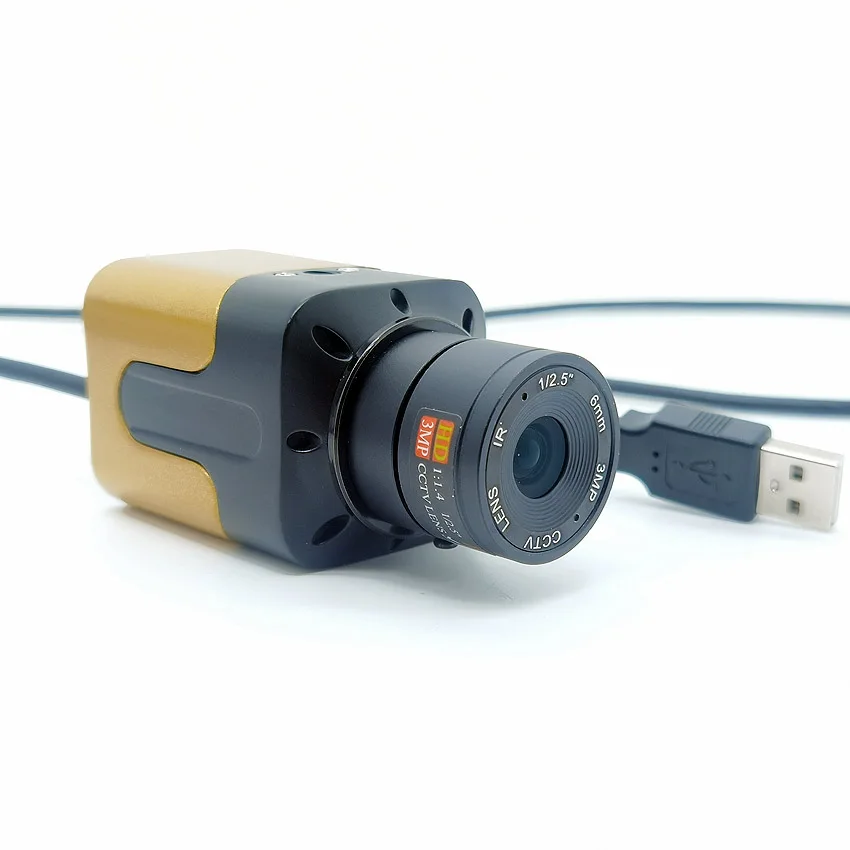 4MP 720P 1080P USB Camera 6mm Lens Mini PC Webcam Metal Mini Box USB Camera 2