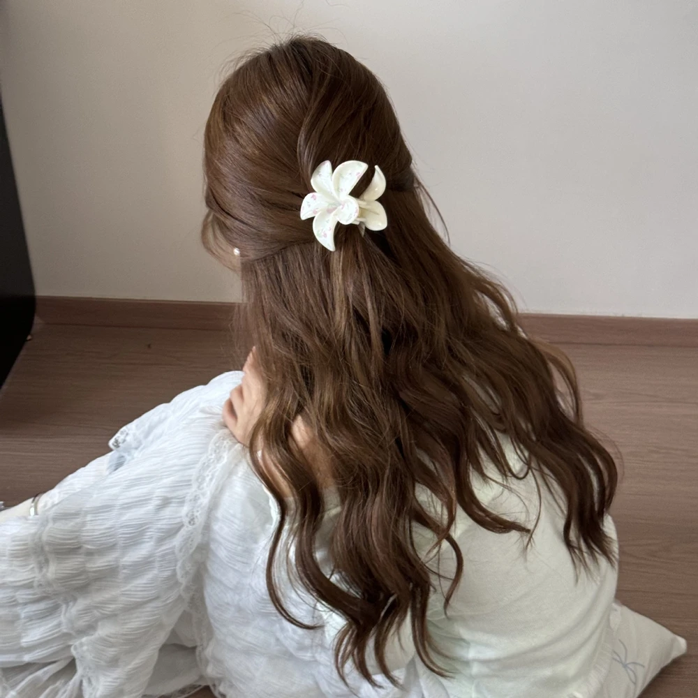 Set mollette per capelli a forma di fiore con stampa ciliegia_voghion.com