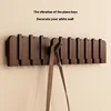 Piano key hanging clothes rack, wall mounted entrance hook, solid wood clothes rack for entrance door, wall foyer 2