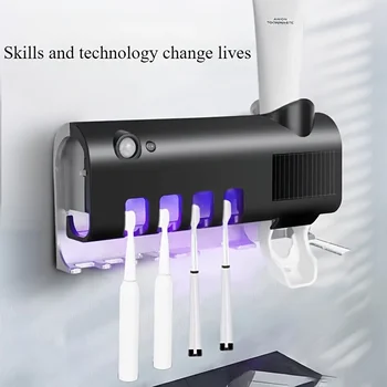 Smart Toothbrush Holder Dispenser 1