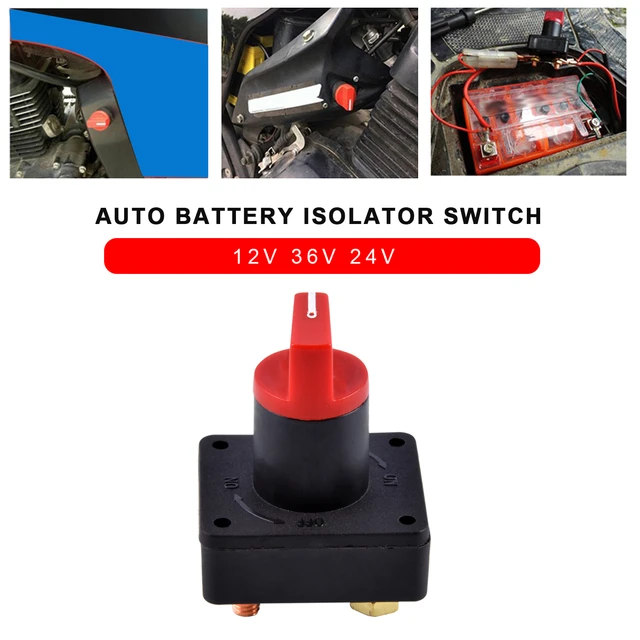 Auto Batterie Isolator Schalter 12V 36V 24V Auto Wichtigsten Power Isolator  Trennen Cut Off Töten Schalter Für RV Boot 300A - AliExpress