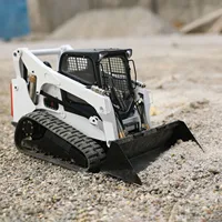 1/14 Scale RC Hydraulic Skid-Steer Tracked Loader SM770 with Light Sound System PNP Remote Control Truck Car Toy Gift Model 1