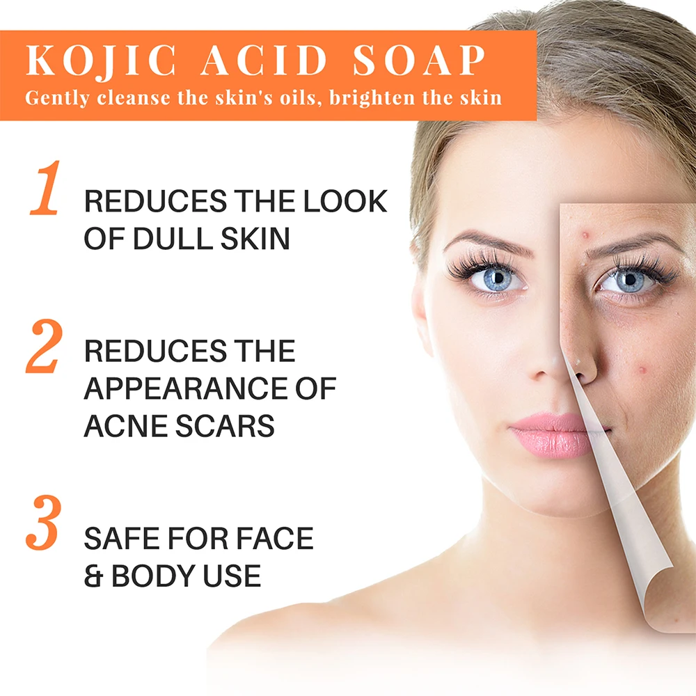 2Pcs Cleansing Soap With Vitamin C Hyaluronic Acid Oil Deep Cleansing Gentle Soap for Face Body Oil Control Body Care 5