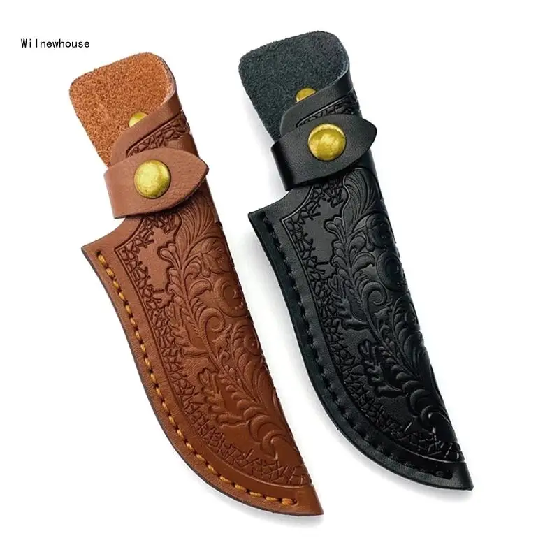 

Leathers Sheath Knife Case Pocket Straight Knife Sheath Carriers Holsters Handmade Knife Pouches with Belt Loop Dropship