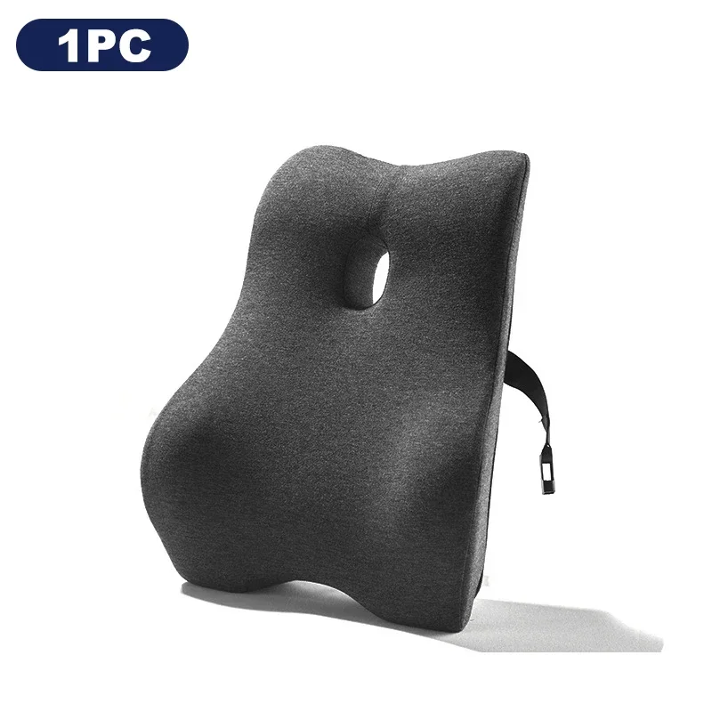 Office Waist Pillow Ergonomic Lumbar Support memory foam 4D Curved Waist Pad Car Waist Rest Office Waist Pillow Ergonomic Lumb 2