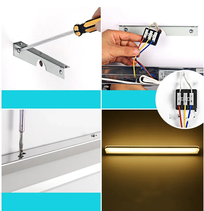 LED Mirror Light 40cm 12W AC90-240V Waterproof Modern Cosmetic Acrylic Wall Lamp For Bathroom Mirror Lamp Light sconce lamp