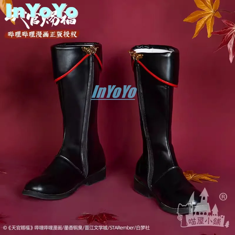 

InYoYo Tian Guan Ci Fu San Hua Cheng Cosplay Shoes Comic Heaven Official's Blessing Lang Juvenile Huacheng Leather Boots Univers