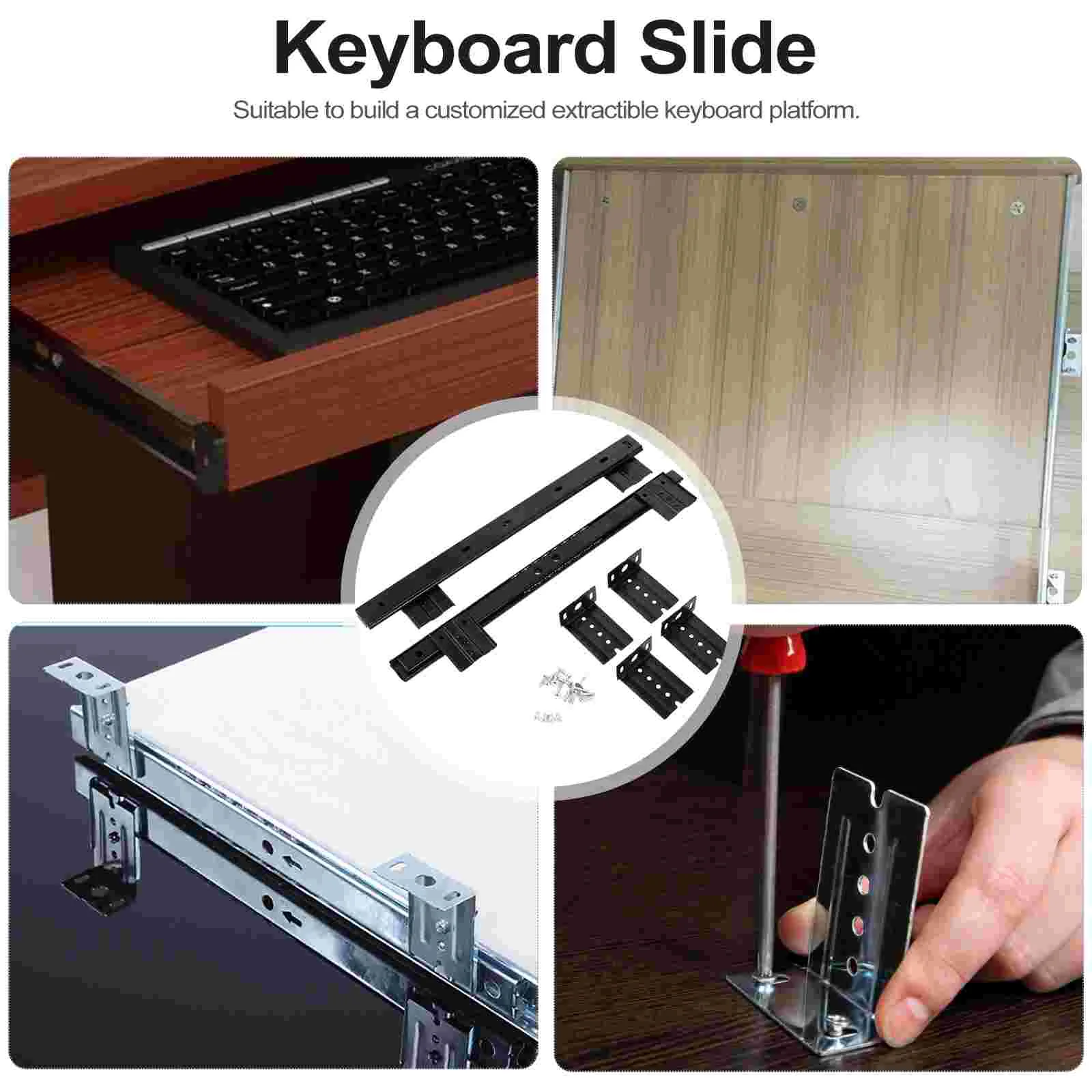 Desk Drawer Slide Rails Adjustable