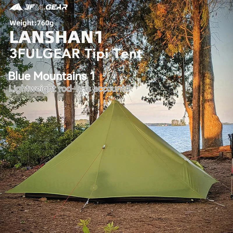 3f ulギア-1人用の超軽量防水テント,プロのキャンプテント,アウトドア
