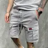 Shrink Resistant  Trendy Multi Pockets Men Cargo Shorts Streetwear Men Shorts Drawstring   for Fitness 1