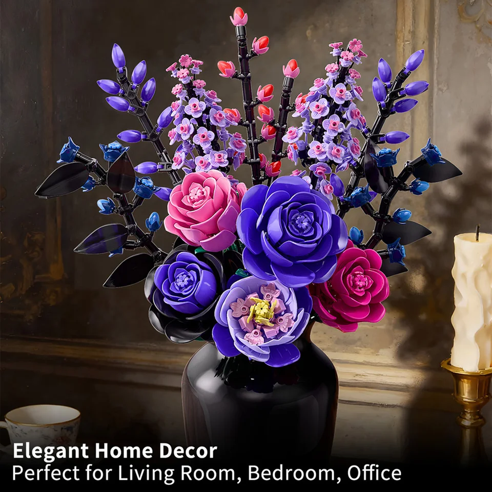 Bouquet Modell Klemmbausteng Blumen Spill-set_voghion.com