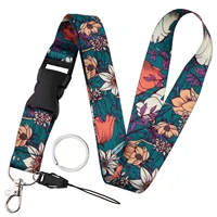 Mobile Phone Lanyard Fashion Black Neck Strap Keychain Lanyard ID Card Holder Keys Keychain Cell Phone Strap Keyring Accessories 2