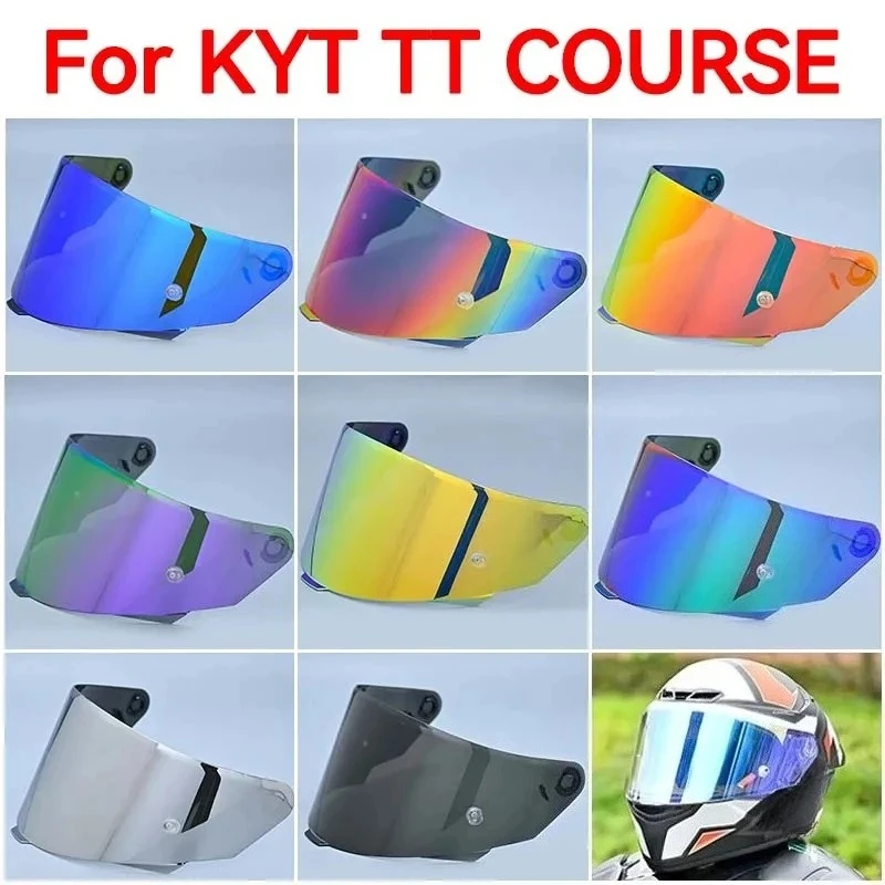 Helmet Visor TT COURSE Motorcycle Helmet Shield Windshield Sunscreen TTC Helmets Accessories High Strength for KYT TT