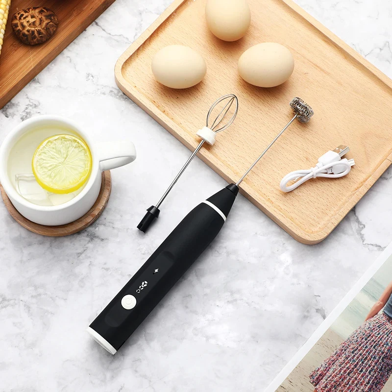 Handheld Electric Milk Frothers USB Rechargeable Portable Blender Foamer Coffee Cappuccino Cream High Speeds Whisk Mixer for milk frother electric milk frother