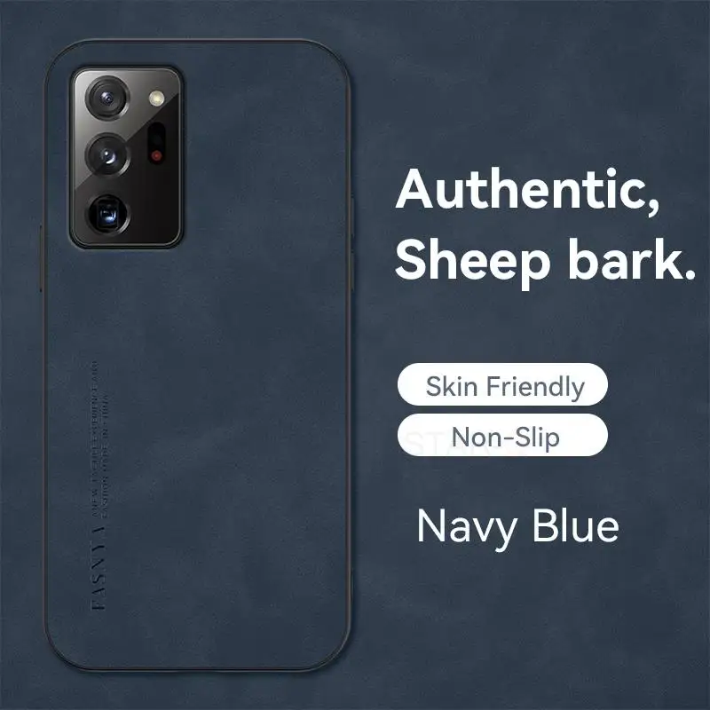 Note20 Note 8 9 10plus Luxury Sheepskin Leather Case For Samsung Galaxy Note 20 Ultra 10 Plus 5g Note10 Retro Back Cover Note9_voghion.com