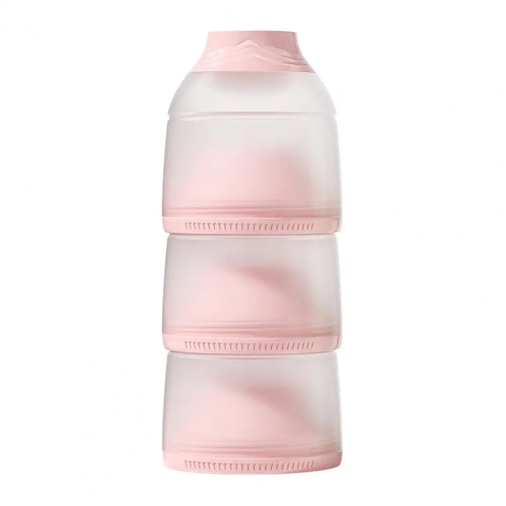 Snack Storage Container 3 IN 1 Milk Powder Dispenser Large Capacity Cold Resistance Stackable Milk Powder Container