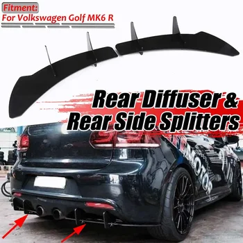 하이 퀄리티 자동차 리어 범퍼 스플리터 립 디퓨저 스포일러 에이프런 가드, 폭스바겐 골프 6 MK6 GTI R20 바디 키트