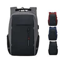 Business Casual Large Capacity Backpack for Men And Women Commuting Traveling Laptop Oxford Cloth Shoulder Bag Pure Color