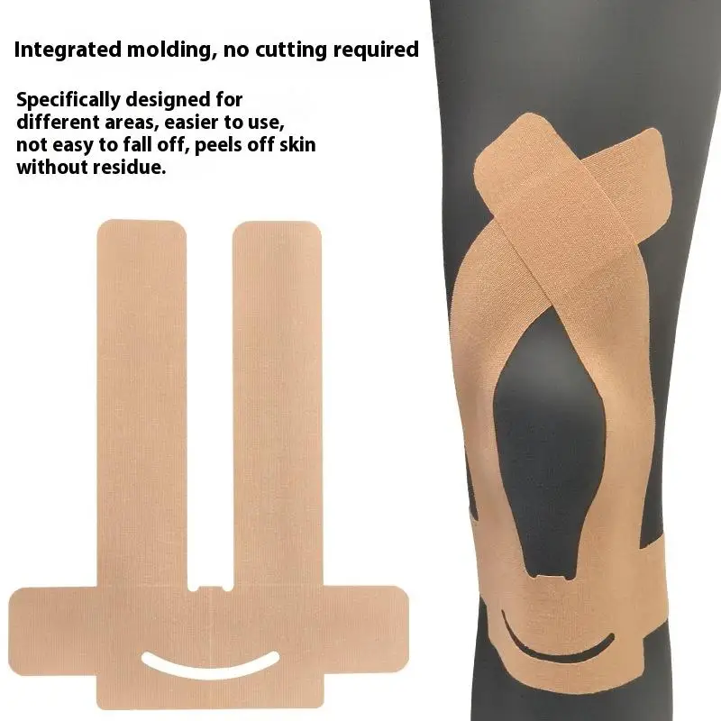 무릎용 프리컷 키네시올로지 테이프 1개 방수 탄력 통기성 스포츠 테이프 스포츠 붕대