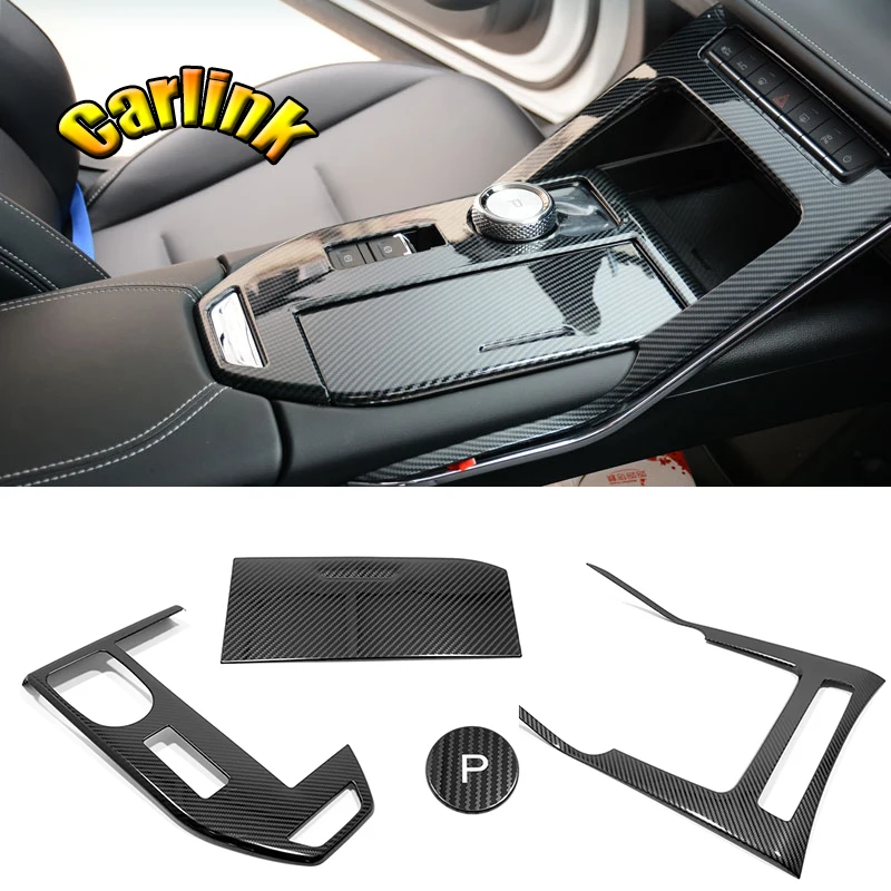 

For Haval H6 3rd Gen 2021 2022 stainless steel Car Central control shift rotary lever storage cover trim frame sticker accessori