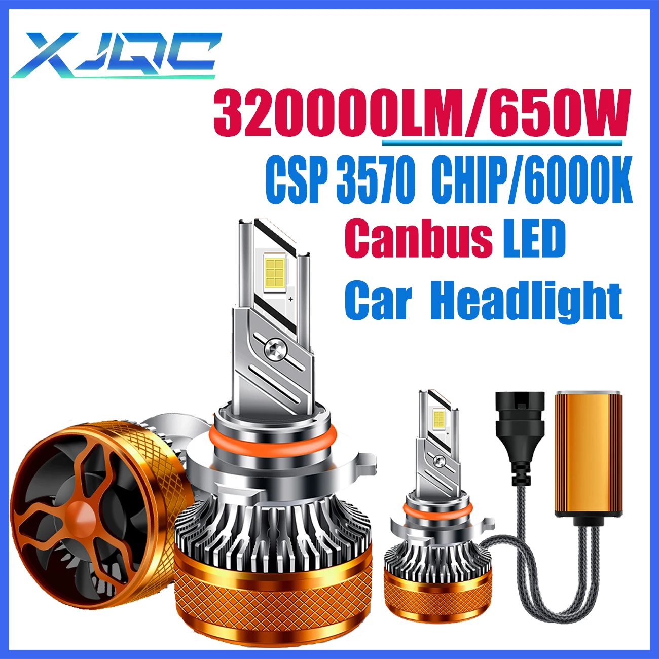 

XJQC 6000K 650W 320000LM H7LED Canbus фары головного света для автомобиля фонари головного света H4LED дальний и ближний свет встроенные детские автомобильные аксессуары Фары