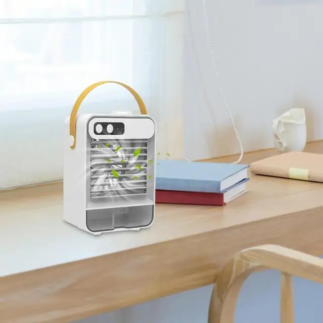 Hordozható Léghűtő 3 Sebesség Beállítása Párolgó Hűtő Légzennyezők Asztali Kiskori Ac Ventilátor Otthoni Kellékek - Image 3