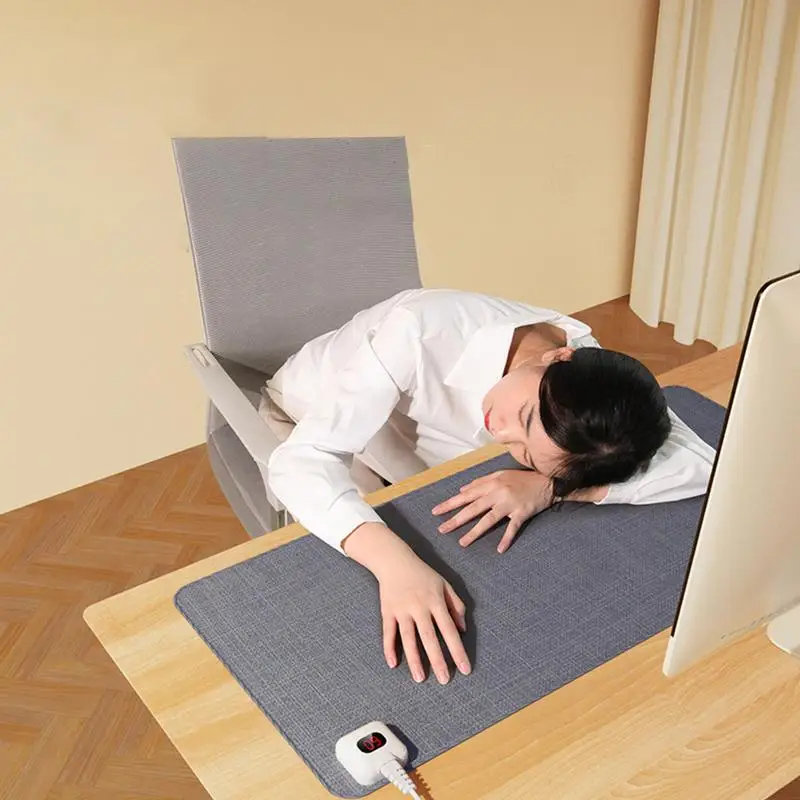 Mouse Pad Electric Heat Mouse Pad Display Temperature Heating Mouse Pad Table Mat Keep Warm Hand for Winter Office Computer Desk Keyboard