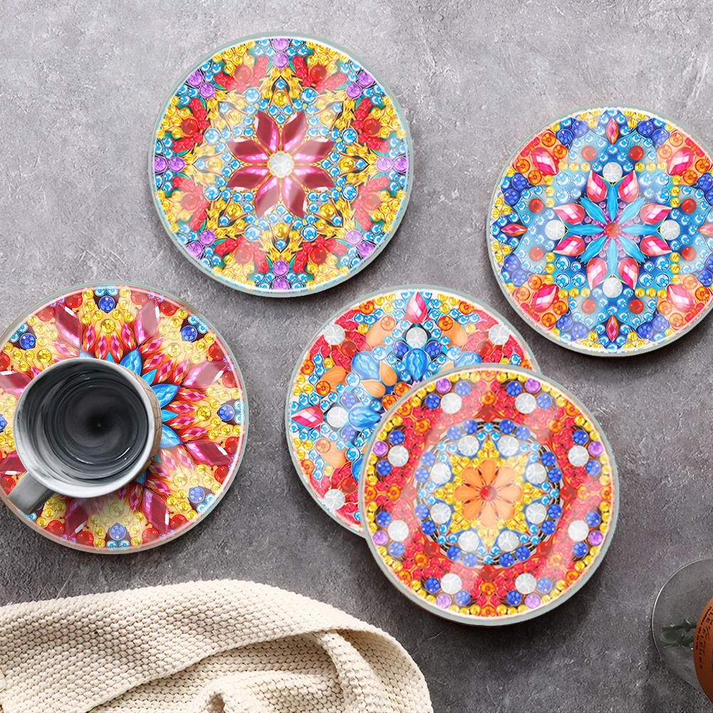 Acrylic Diamond Coasters Butterfly Design DIY Washable