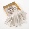Nouveau Premium Shimmer soie Hijab écharpe femmes luxe Medine soie voile musulman femmes Hijab brillant châle islamique Turban Haedscarf enveloppes