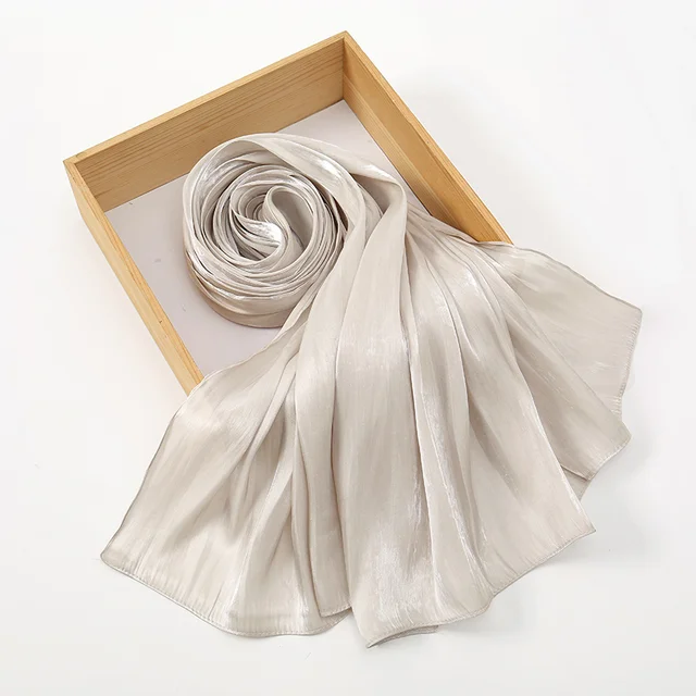 Nouveau Premium Shimmer soie Hijab écharpe femmes luxe Medine soie voile musulman femmes Hijab brillant châle islamique Turban Haedscarf enveloppes