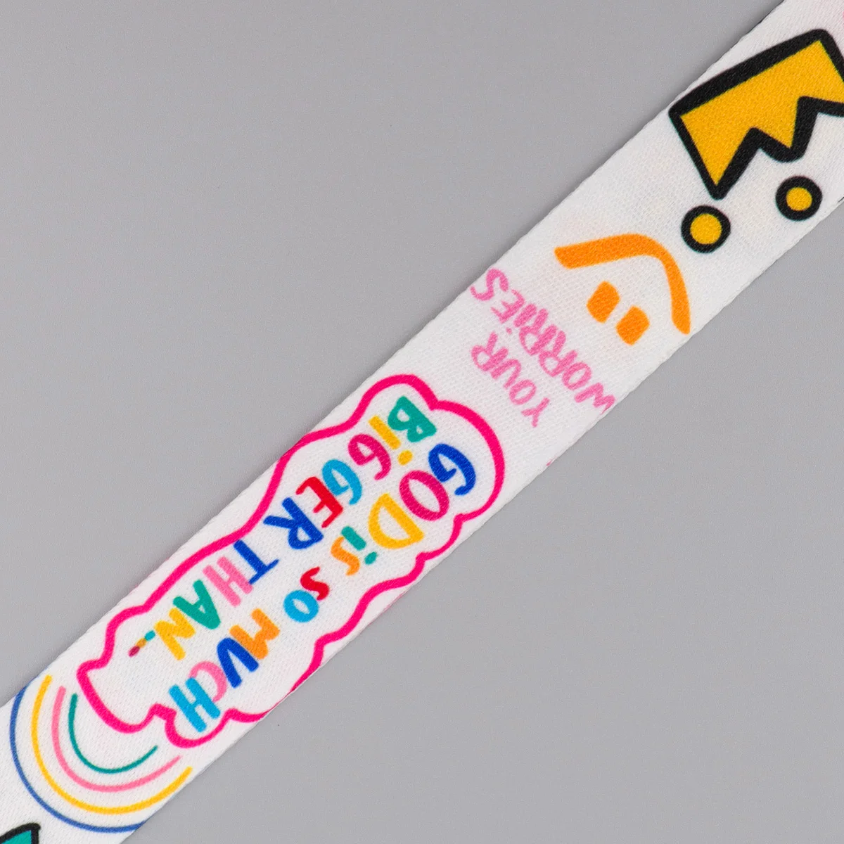 좋은 말들이 담긴 랜야드 목걸이 스트랩 키체인 그래피티 카드 커버 배지 홀더 휴대폰 줄 열쇠고리 액세서리 선물