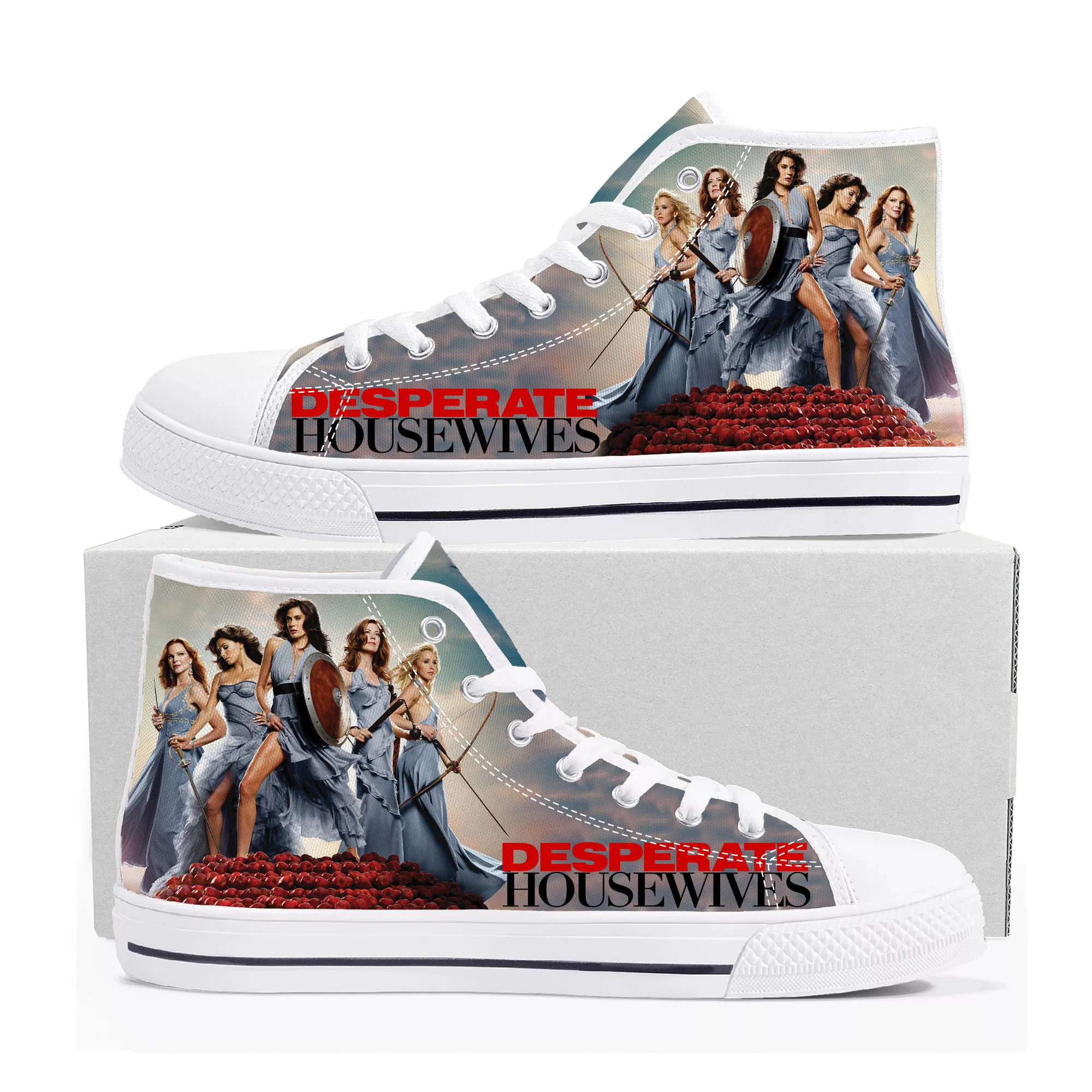 

Desperate Housewives High Top Sneakers Mens Womens Teenager Bree Van de Kamp Canvas Sneaker couple Casual Shoe Customize Shoes