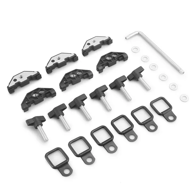 Hard Top Retainer Nut & Clip Kit For Jeep Wrangler JK 2007-2018 – Steel, Rust Resistant