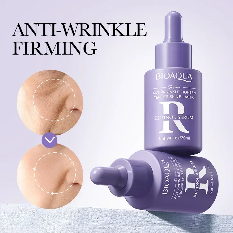 Vitamin C Retinol Hyaluronic Acid Serum Face Moisturizing Anti Wrinkle Whitening Facial Essence 3pcs/bag