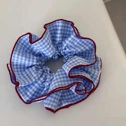 Embroidered Floral Lace Hair Scrunchies and Headbands - Sweet Blue Accessories (Blue 10)