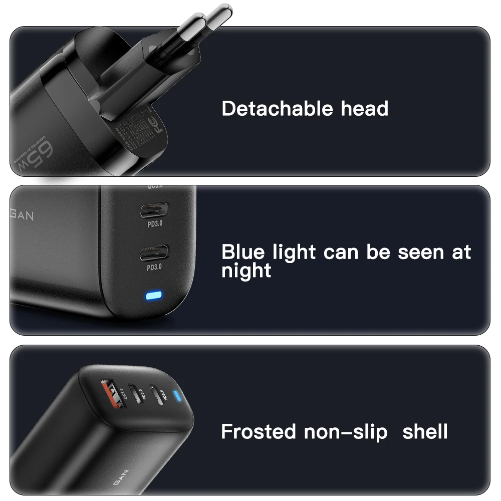 Essager 65W GaN USB Type C Charger For Laptop PPS 45W 25W Fast Charge For Samsung QC3.0 PD3.0 For iPhone14 13 Pro Phone Chagers - 6