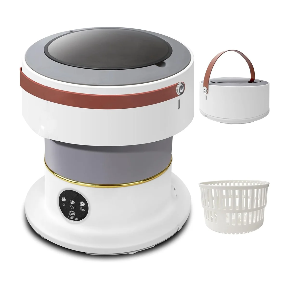 Lavatrice Portatile, Lavatrice Pieghevole E Portatile, Rondella Portatile Pieghevole Da 8 Litri Con Spina Europea