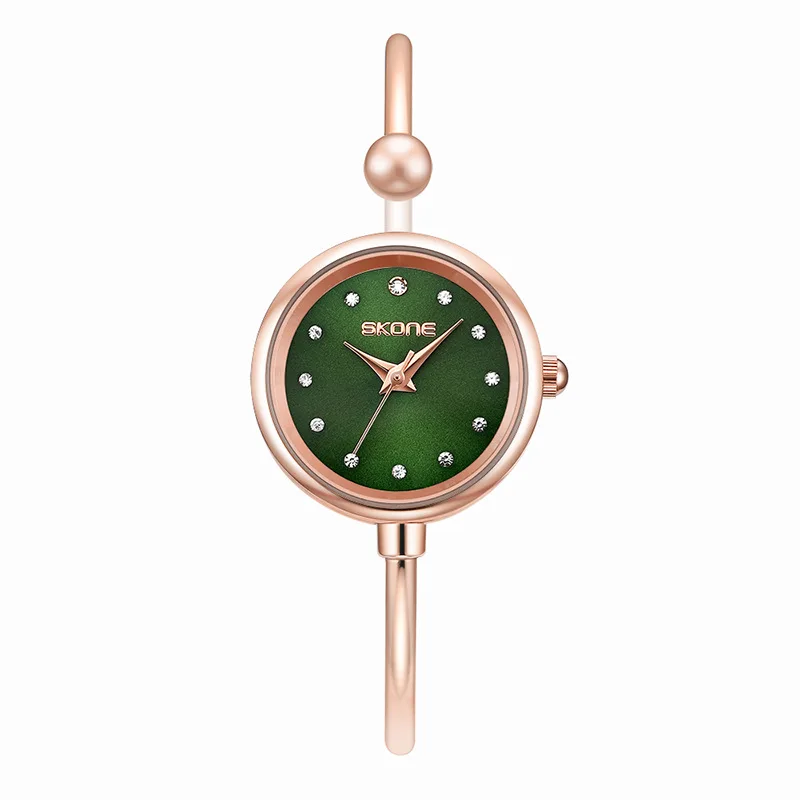 Skone New Style Bracelet Watch Women's Fashion Simple Versatile Wrist Watch Exquisite Thin Band Waterproof Quartz Watch