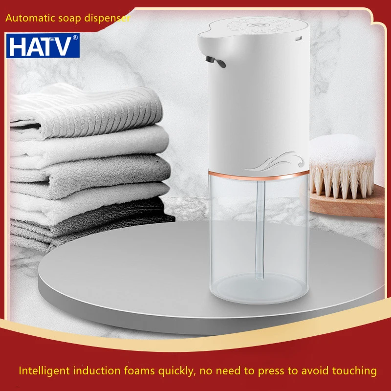 HATV Automatic Liquid Soap Dispenser Foam Touchless Hand Free Portable Infrared Sensor Dispensers for Bathroom Kitchen |