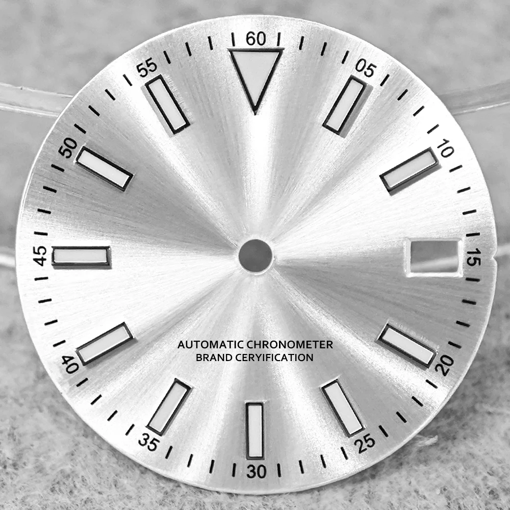 Green Luminous High-Quality Watch Face for Date Series, 28.5mm Dial