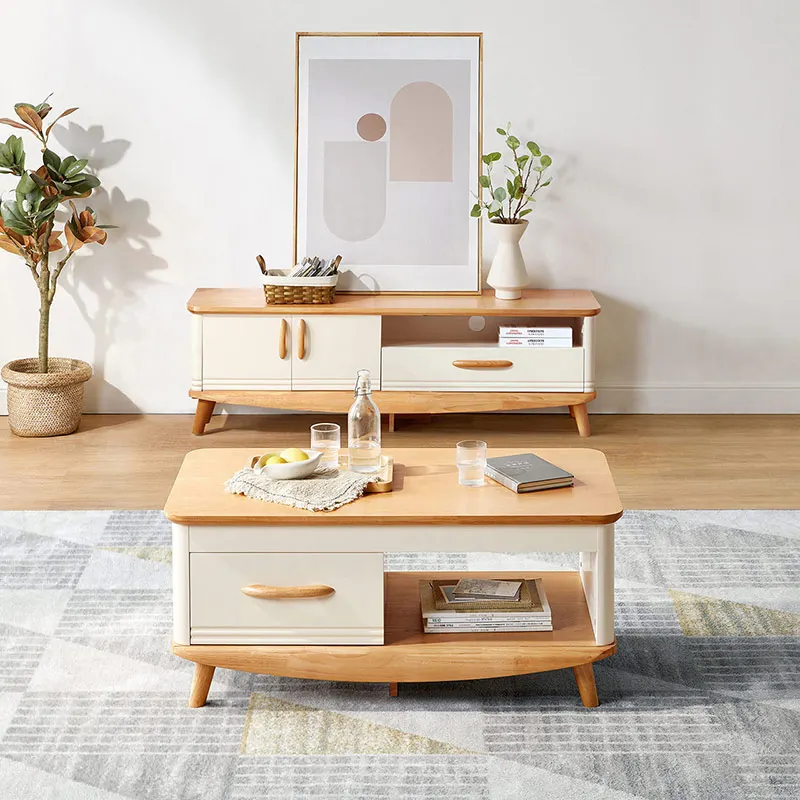 

Small High Nordic TV Table White Standing Chest Wooden Shelf TV Table Home Living Room Muebles Salon Moderno Home Furniture