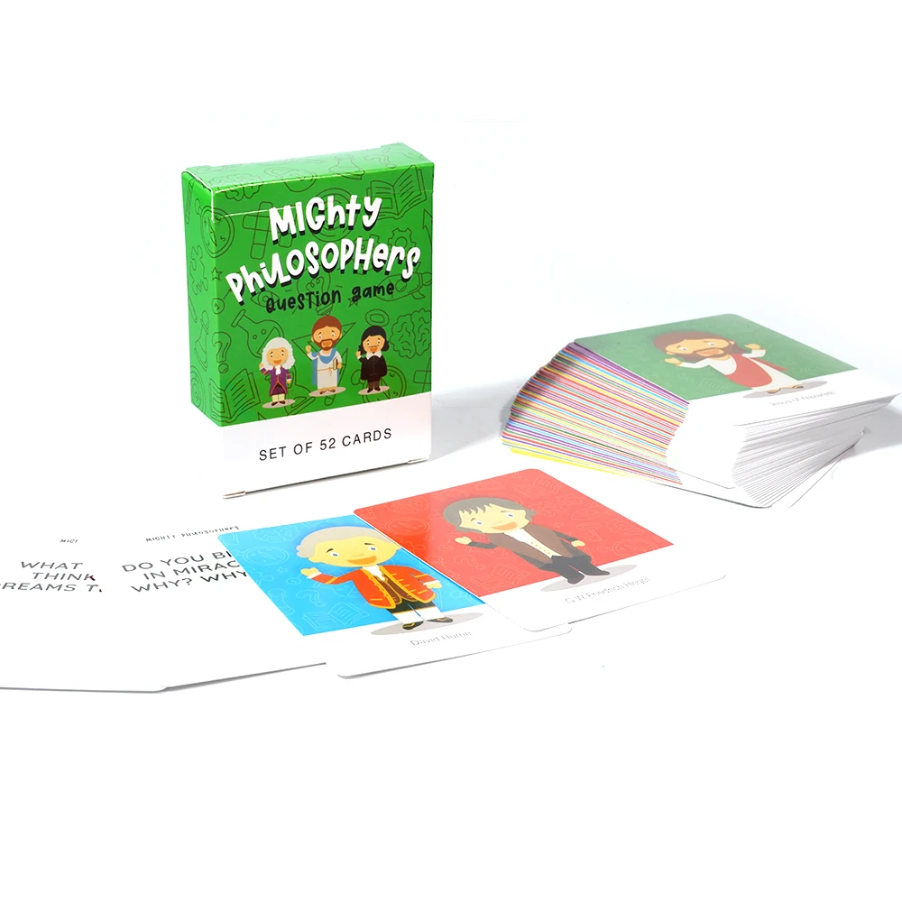 The School of Mindfulness Mighty Philosophers Question Deck Card Game for Children Take Turns Asking and Answering Imaginative 5