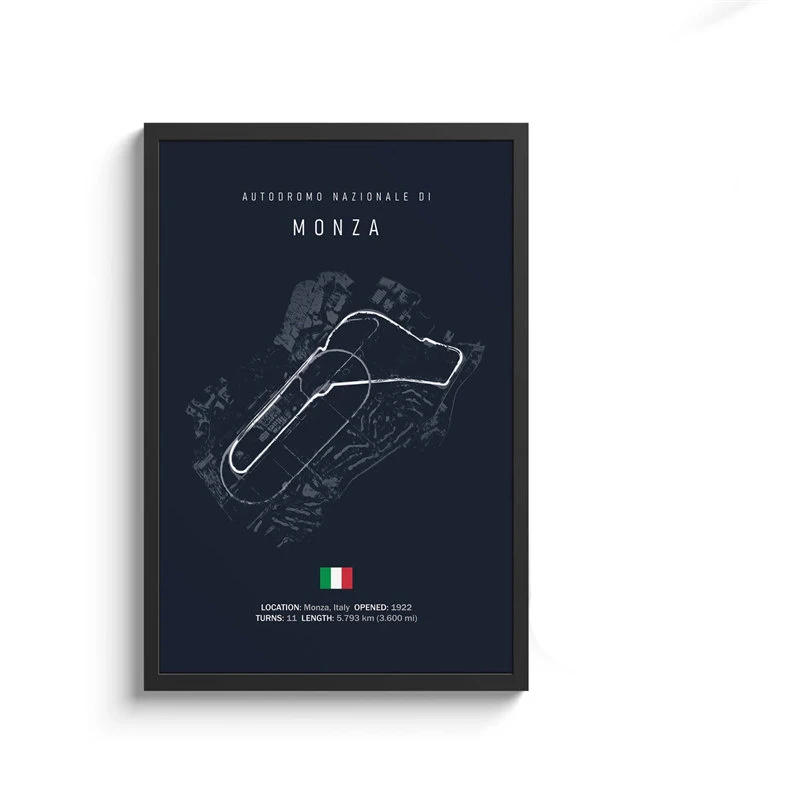 Formula 1 Racing Circuit Canvas Art: Aesthetic Motorsport Wall Decor