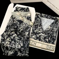 Spring and Autumn New Ladies Ice Silk Pajamas Homewear Suit Women Fashion Long-Sleeved Trousers Senior Sense of Homewear Suit - Image 6