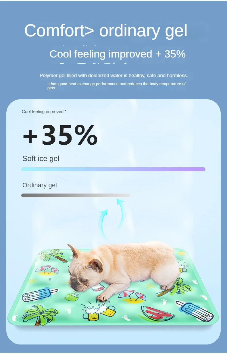 Ice Cooling Mat For Dogs And Cats Washable Pet Summer Blanket_voghion.com