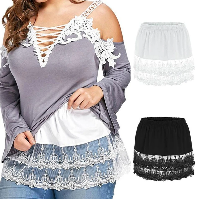 Extensions de Chemise en Dentelle pour Femme, Leggings Réglables, Douces et  Confortables, Grande Taille - AliExpress