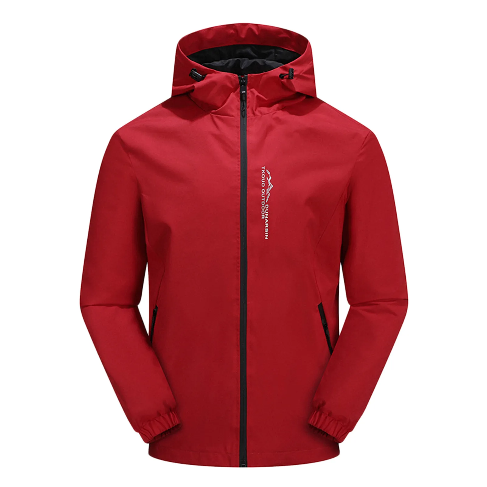 Waterproof Men's Soft Shell Hooded Windbreaker Jackets Spring Fall Male Trekking Coat Solid Windproof Hiking Jacket Outside Wear