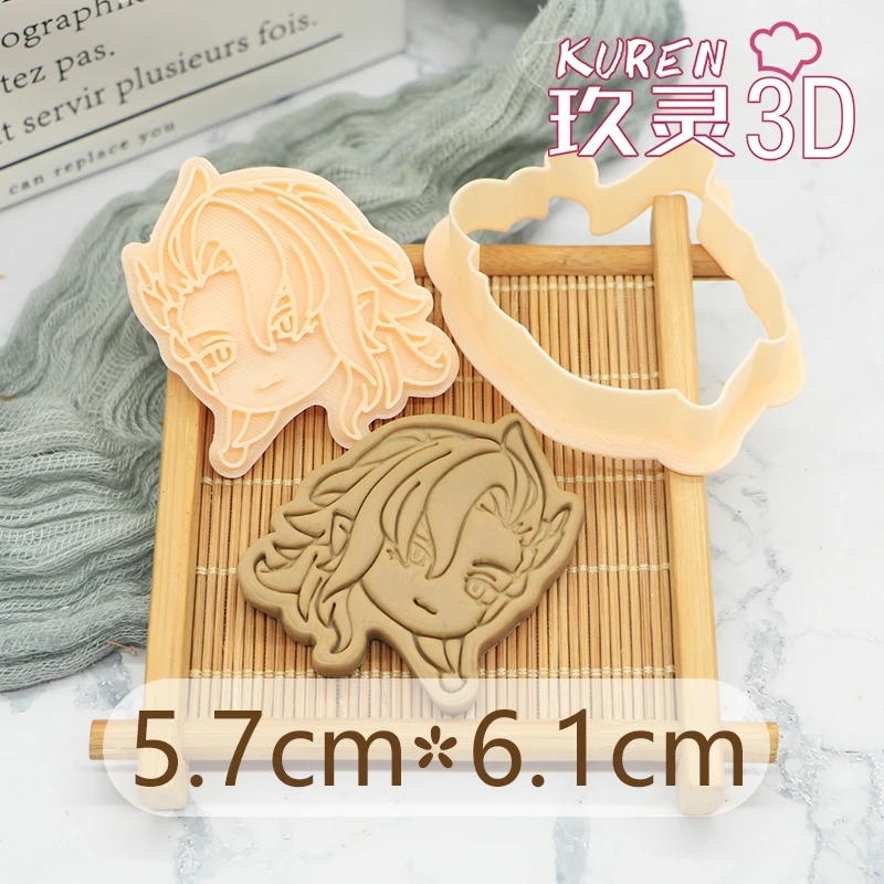 Cookie Cutter Baking Mold Cookie Mould Genshin Impact Neuvillette Focalors Cake Tool Cookie Cutter Christmas Cutters Biscuit Stamp Fondant Mould Baking Sugarcraft Mold
